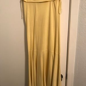 Theory Strapless Dress with Side Ties